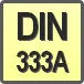 Piktogram - Typ DIN: DIN 333A